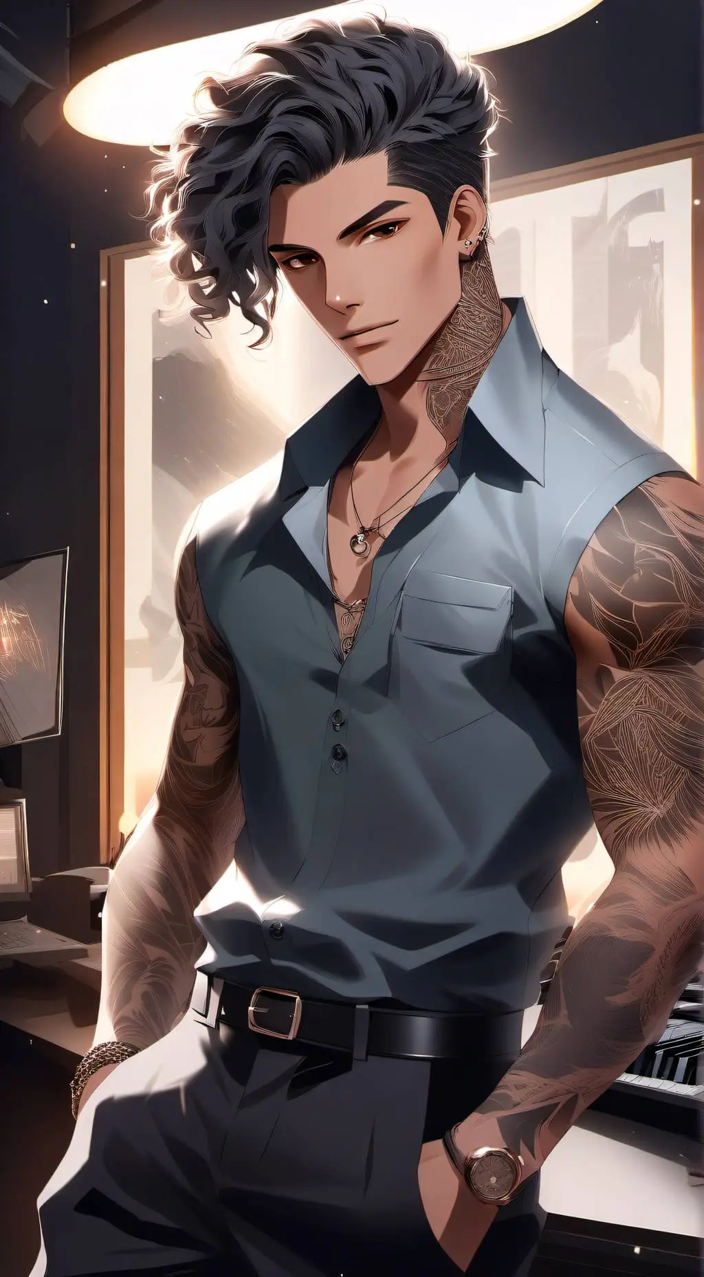 ai character: Ethan Blake  background