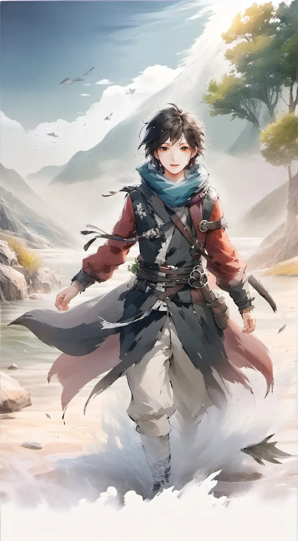 ai character: La leyenda background