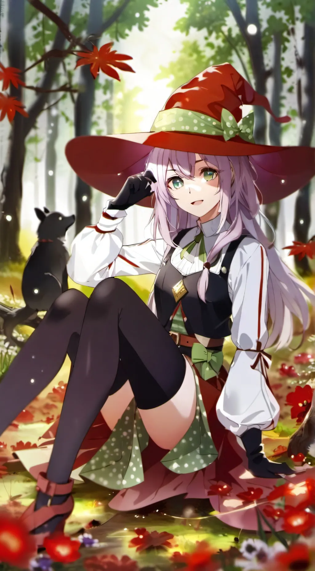 ai character: la sorcière et le background