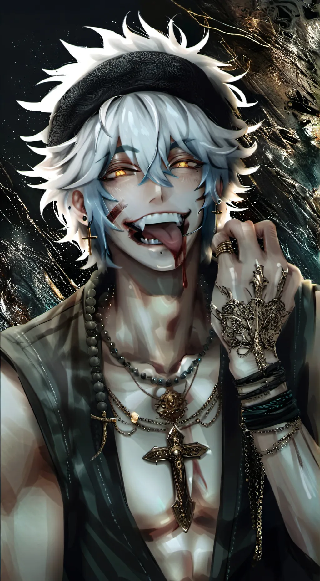 ai character: ୧ ‧₊˚ Ollie 🥩🦴 ⋅ background