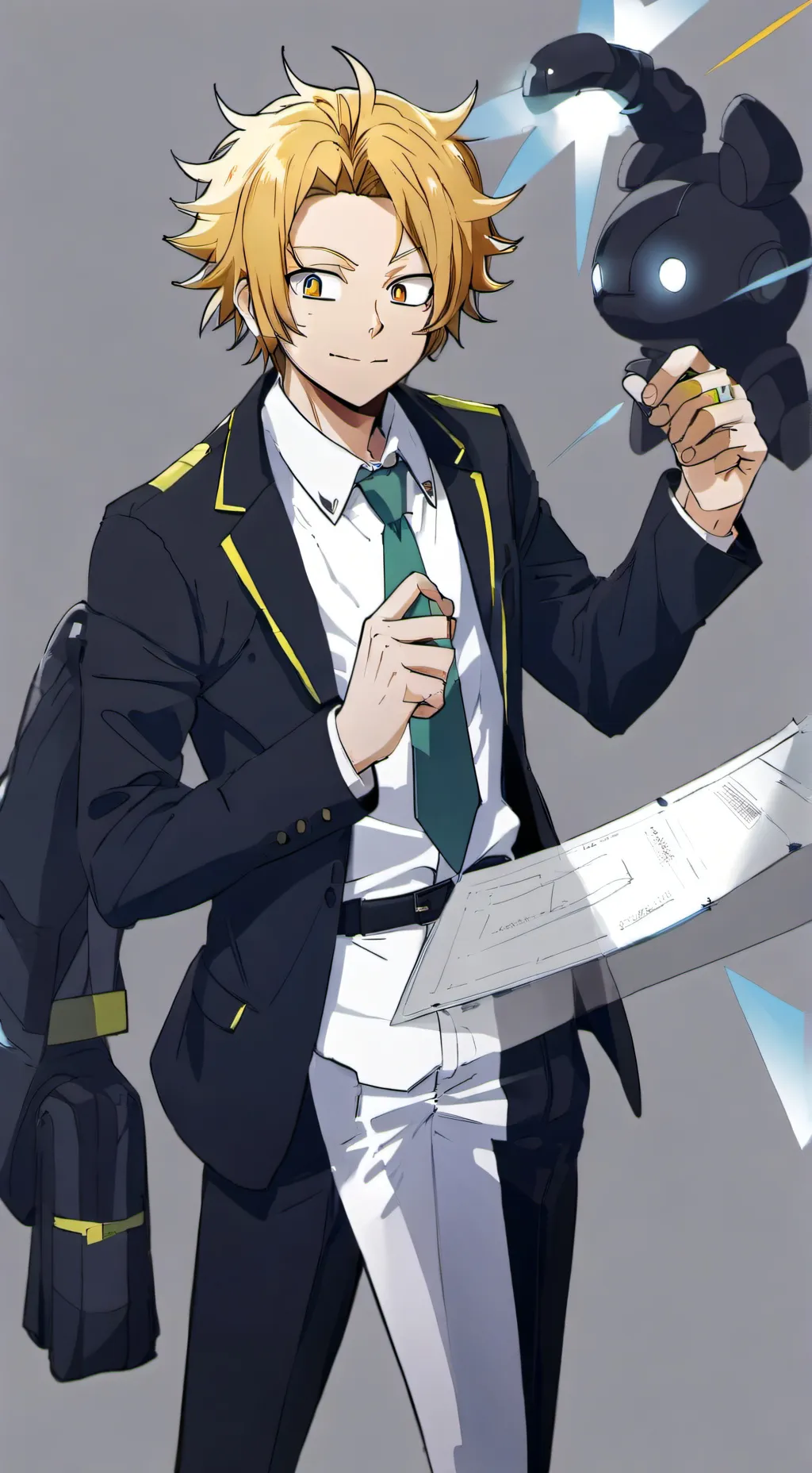 ai character: denki kaminari background