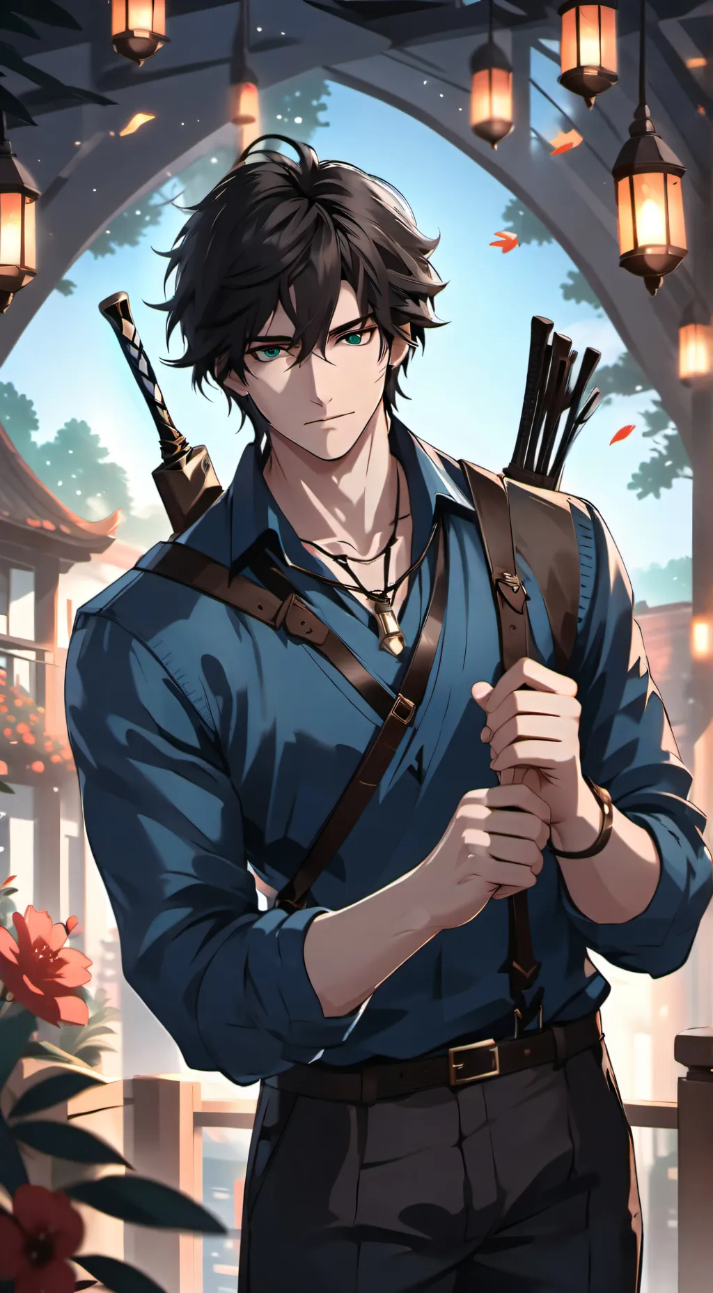 ai character: Damien background