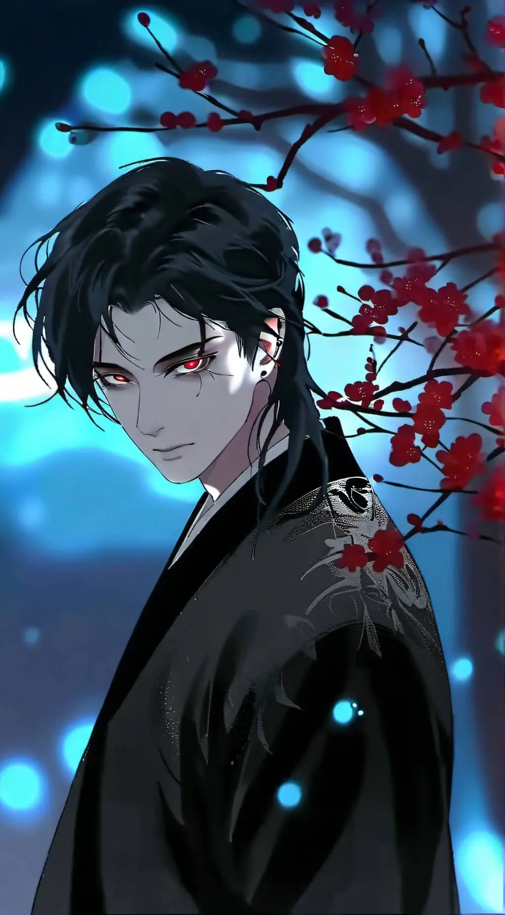 ai character: muzan  background