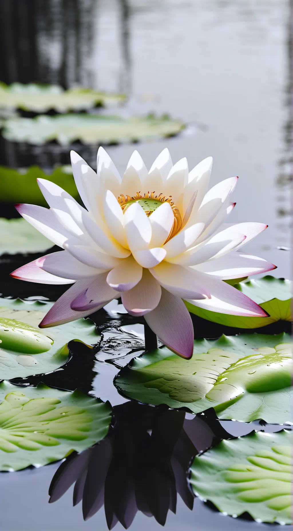 ai character: Flower background