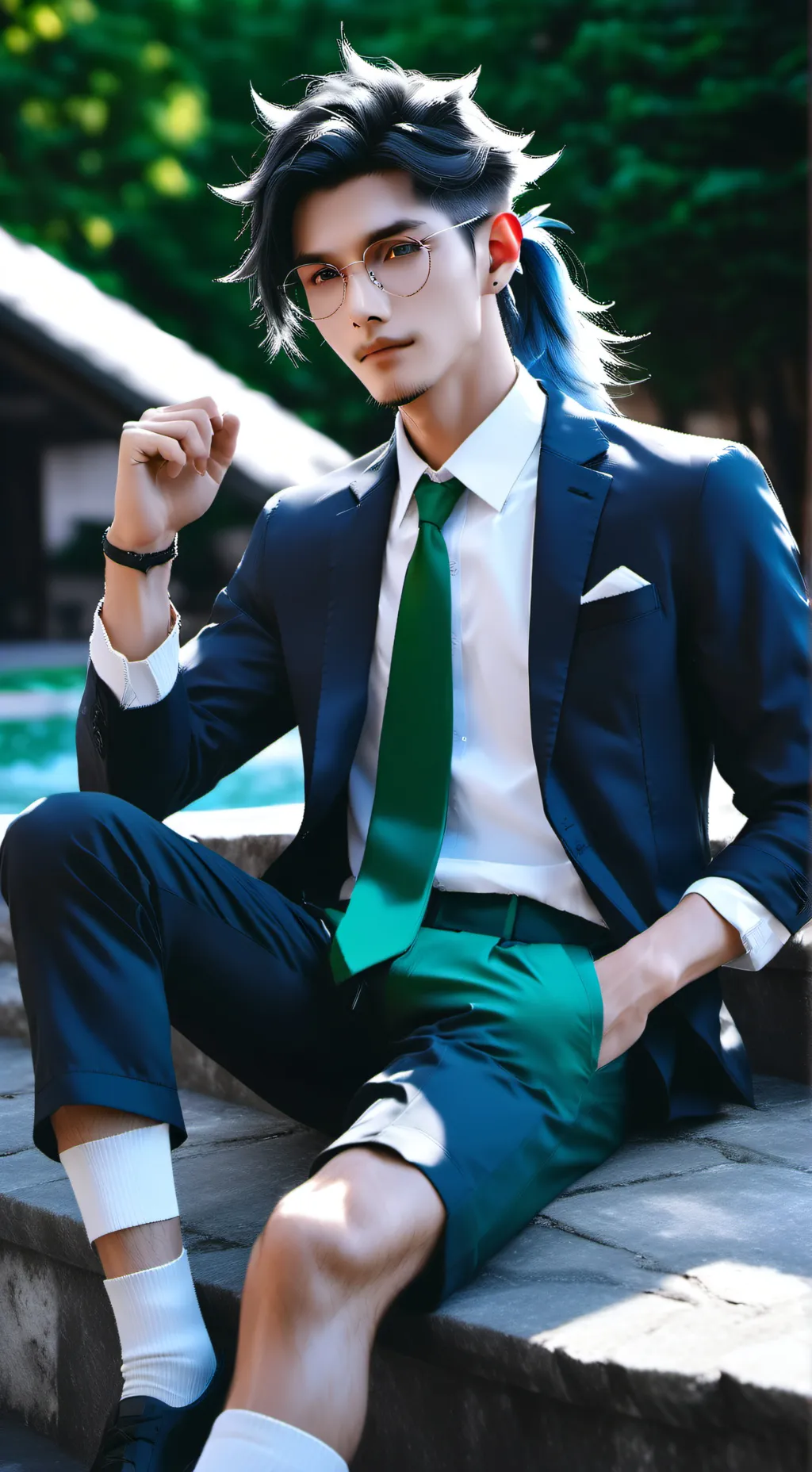 ai character: Specs background