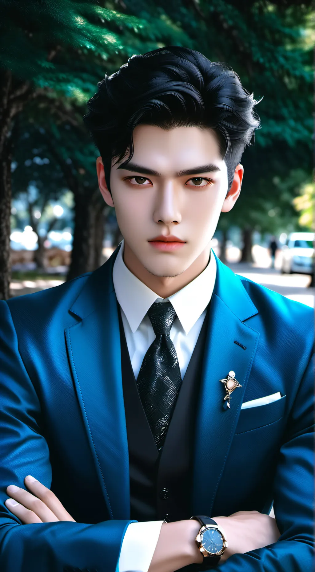 ai character: Evan background