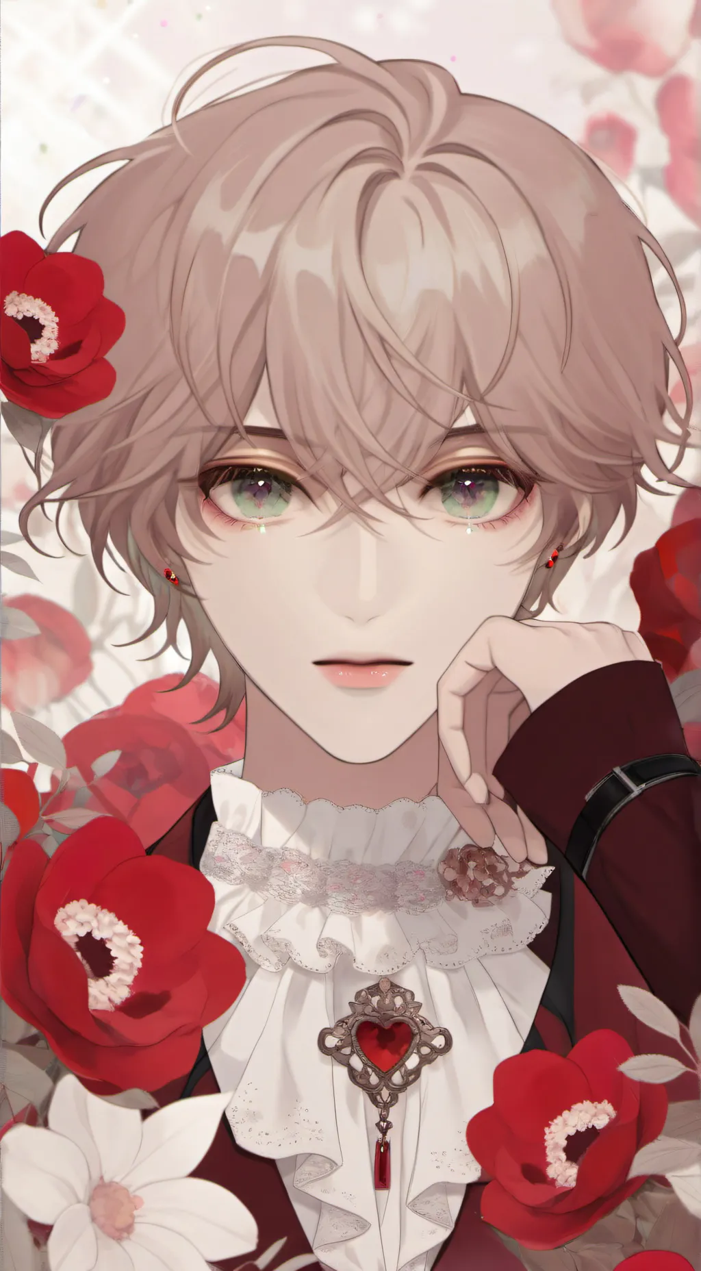 ai character: amor gay background