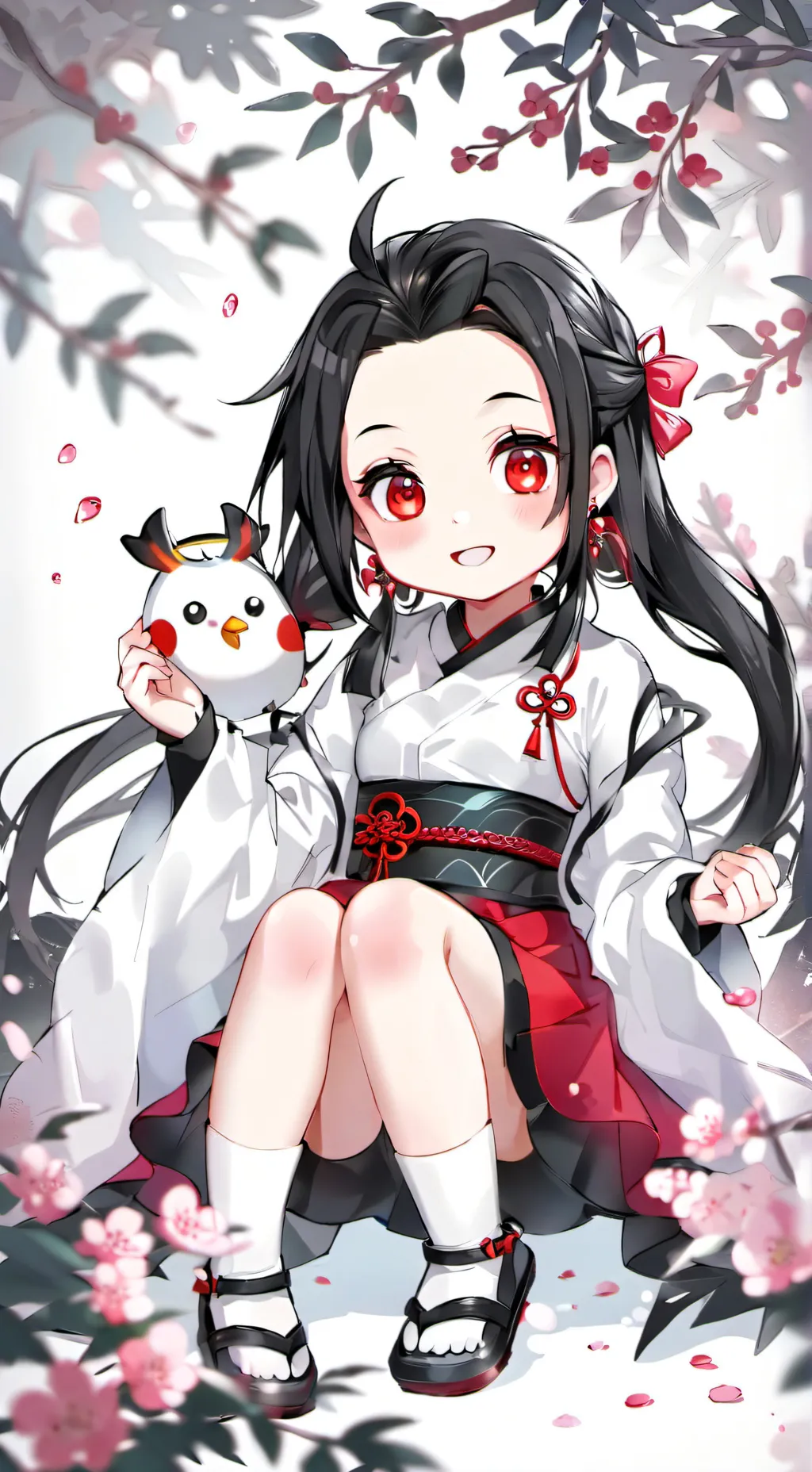 ai character: Nezuko background