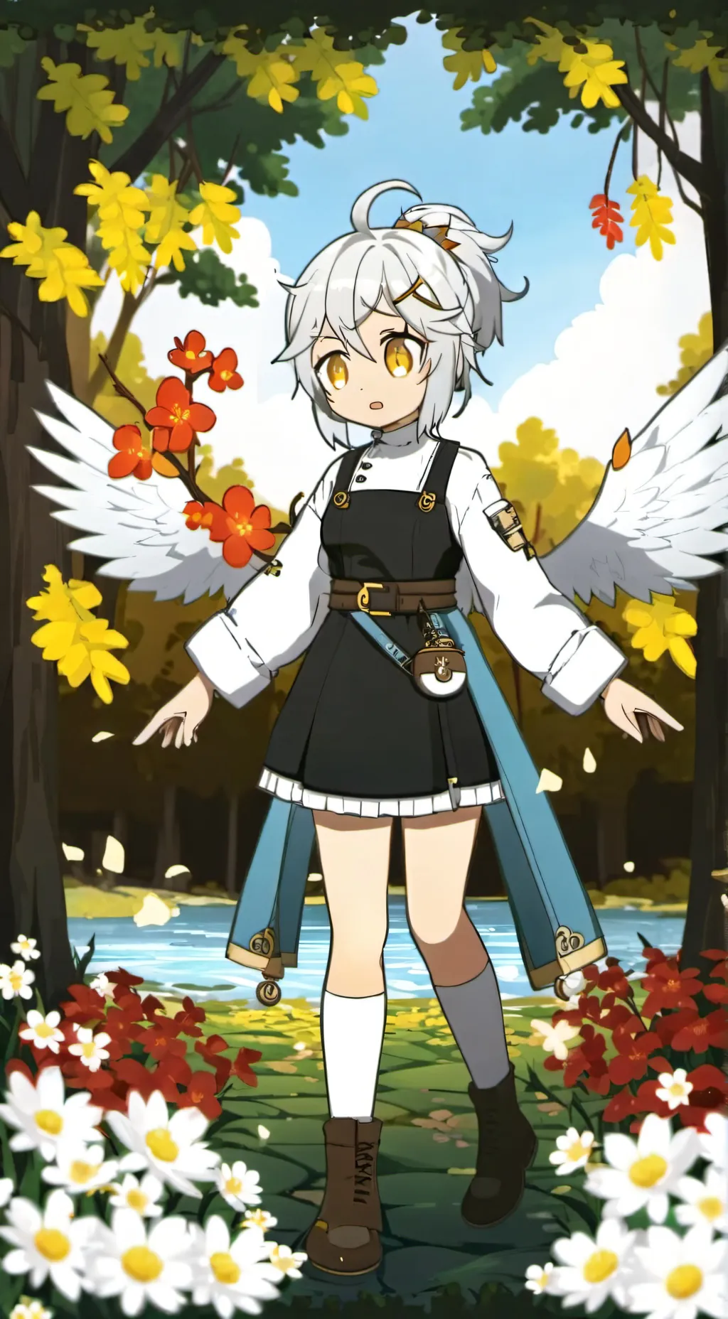 ai character: ангелочек background