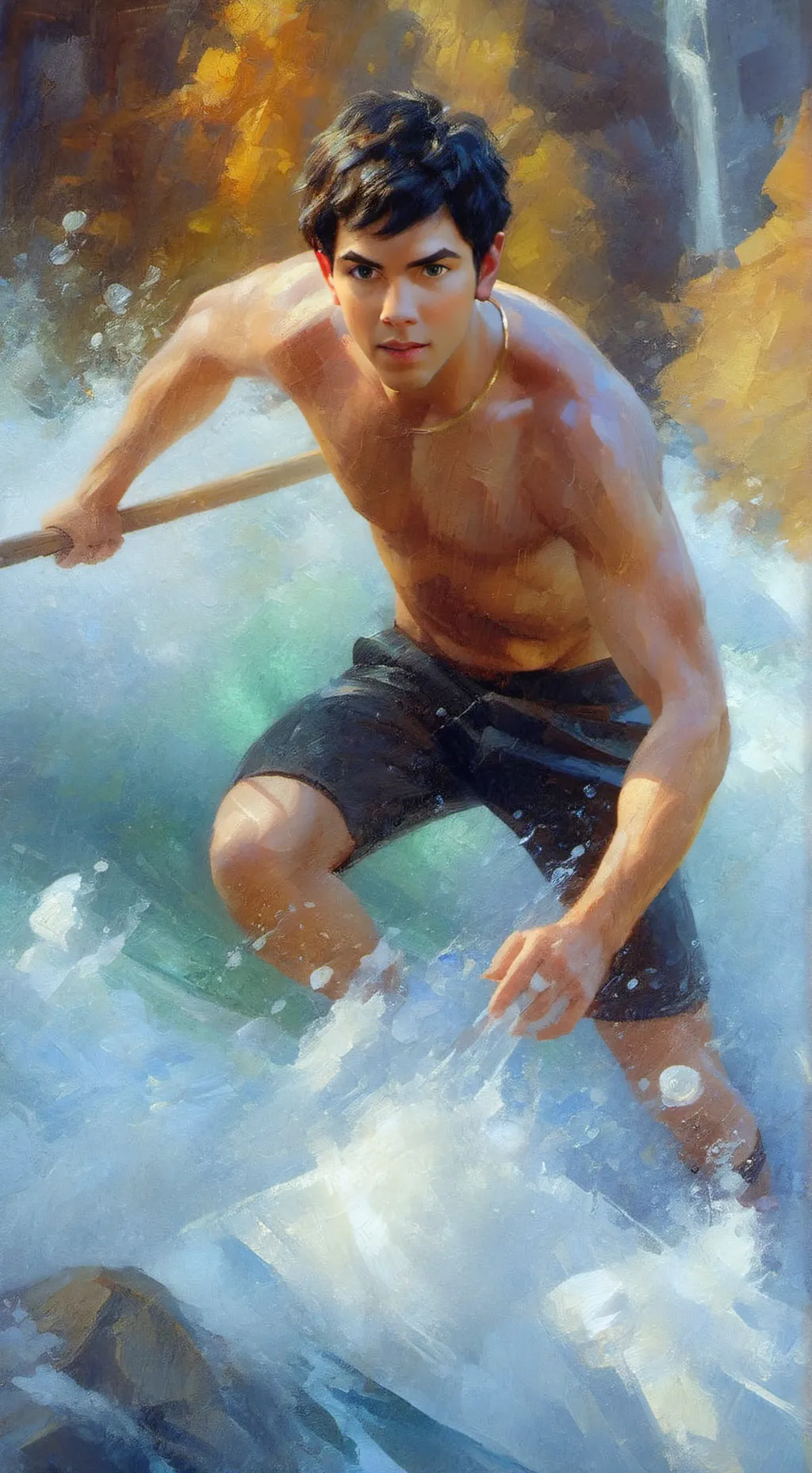 ai character: PJO ÷) background