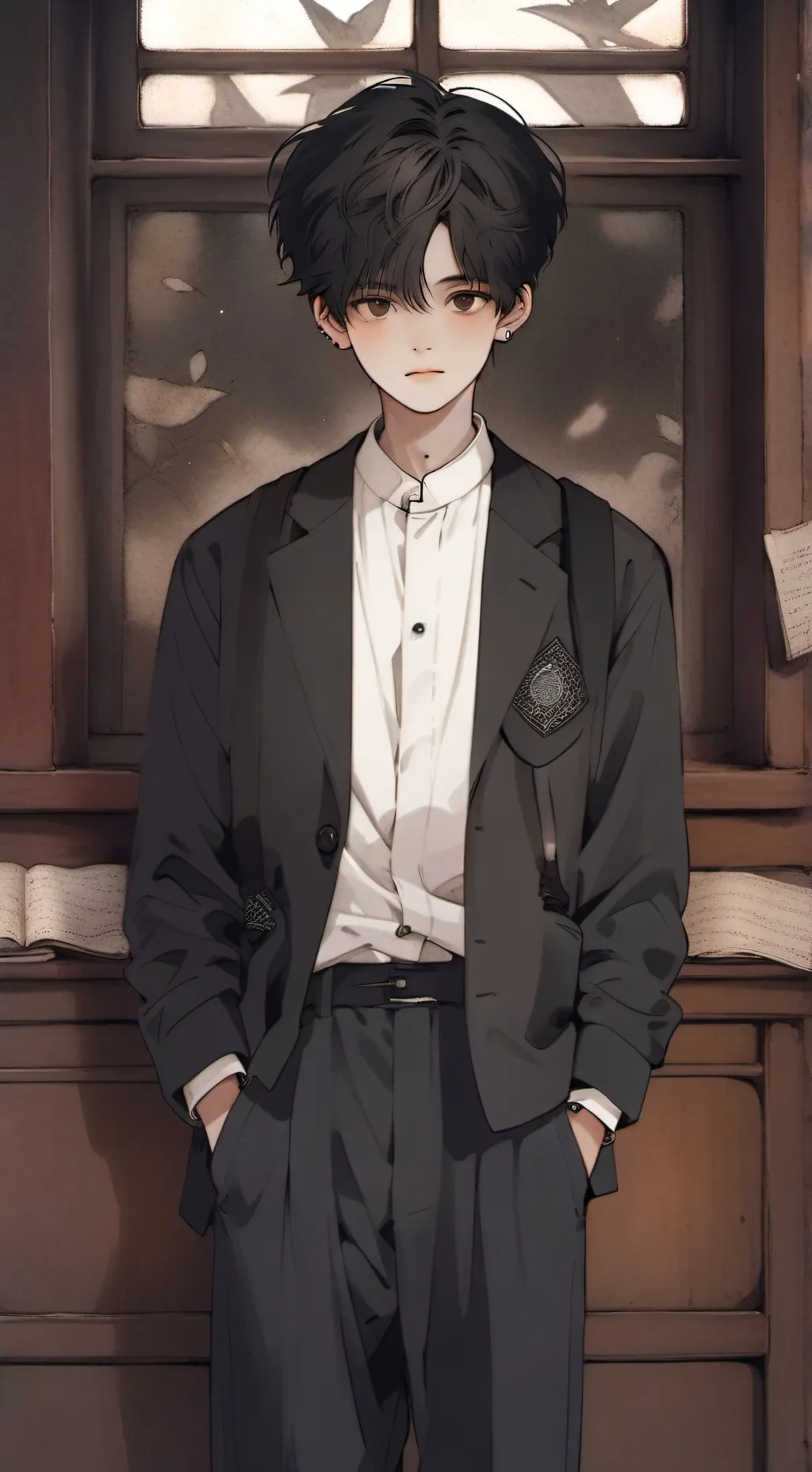 ai character: leon background