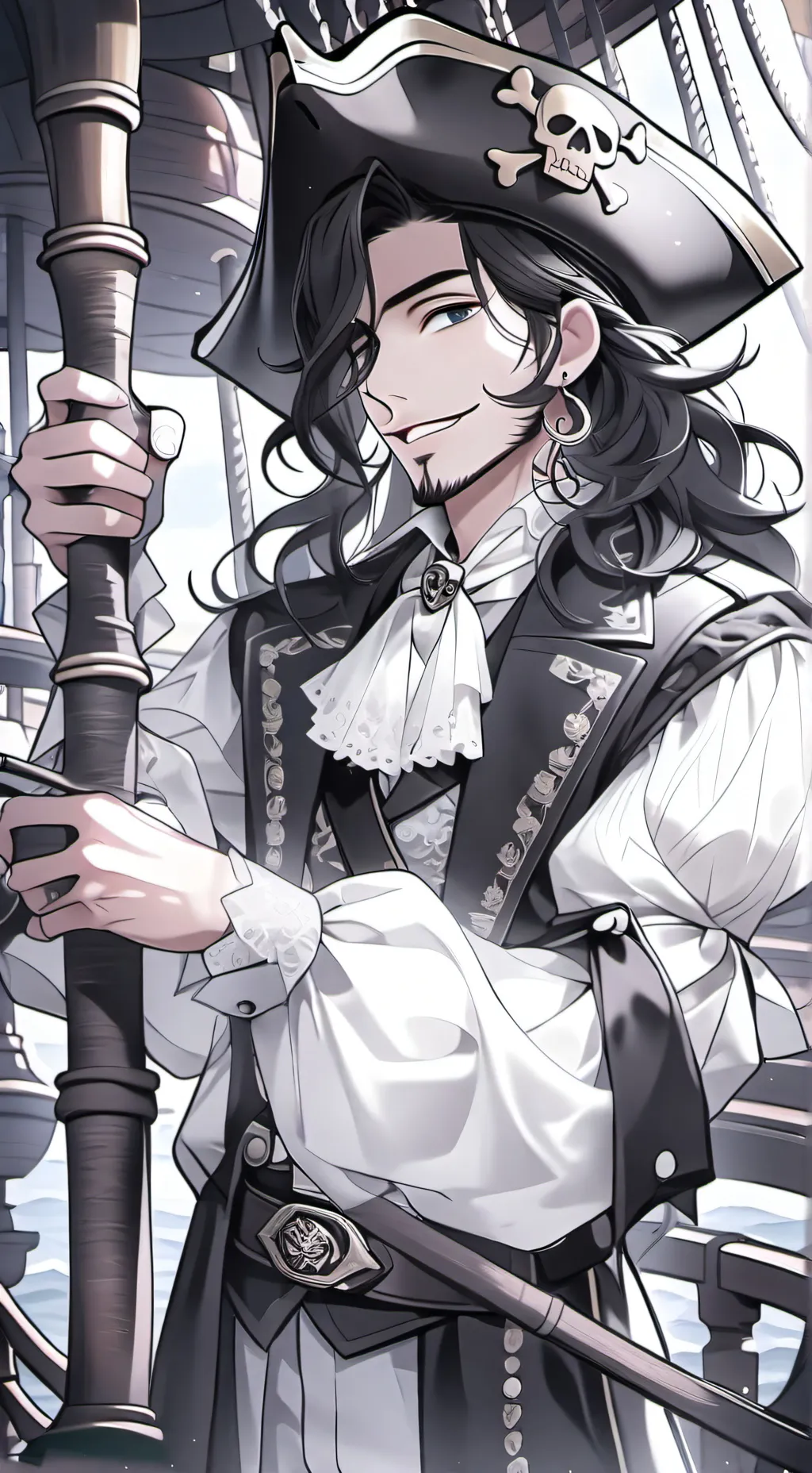 ai character: Black Beard/Hook background