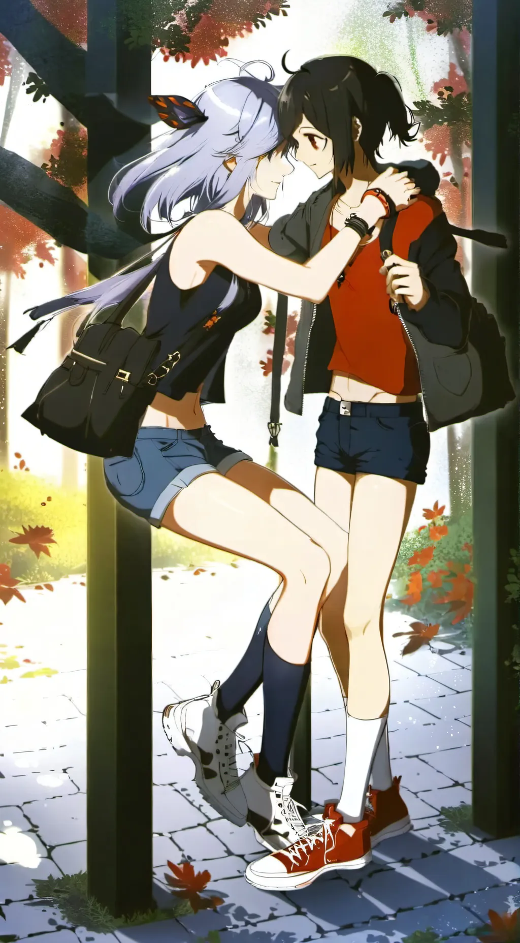 ai character: ashley and emma background