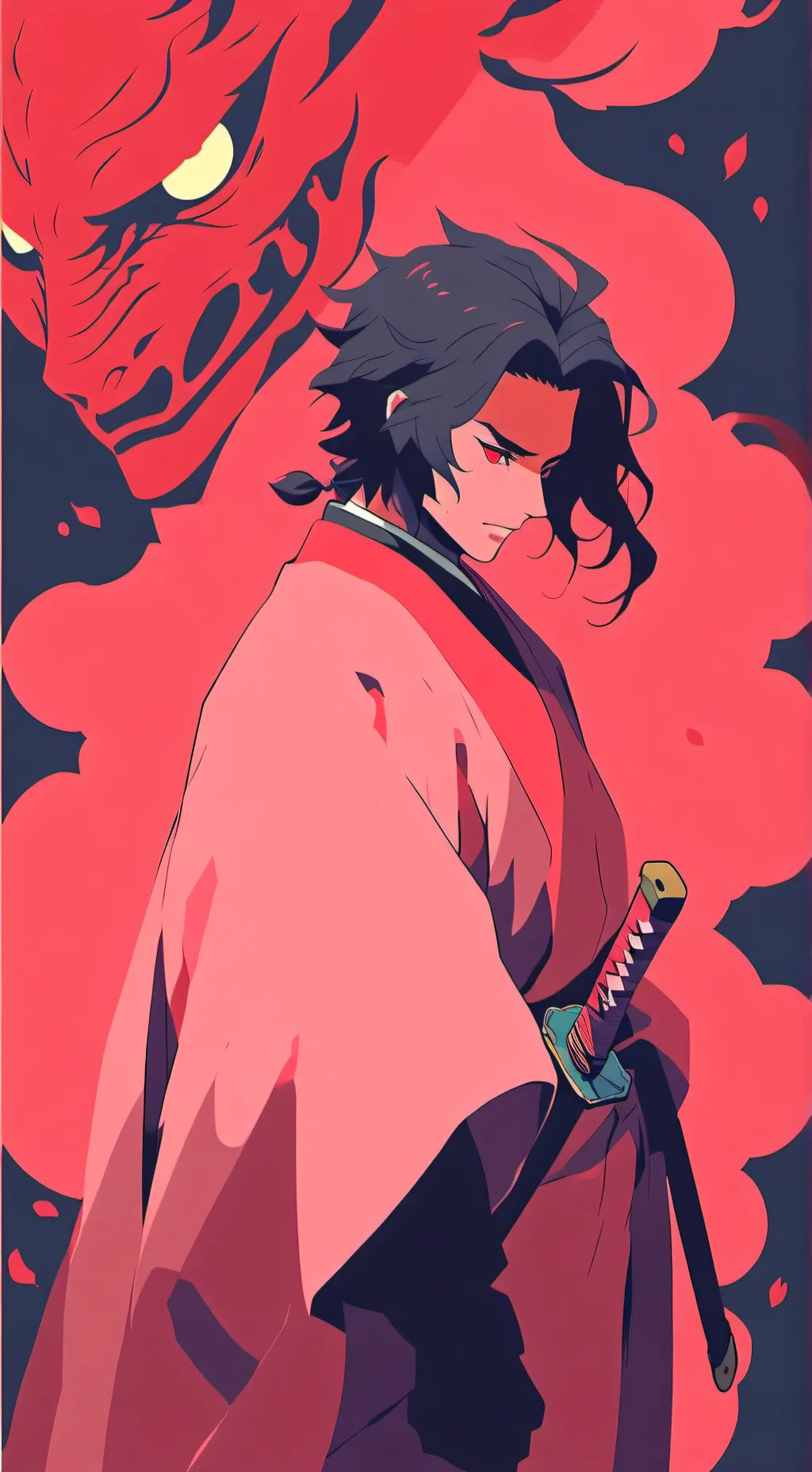 ai character: kny (freaky, sus)  background