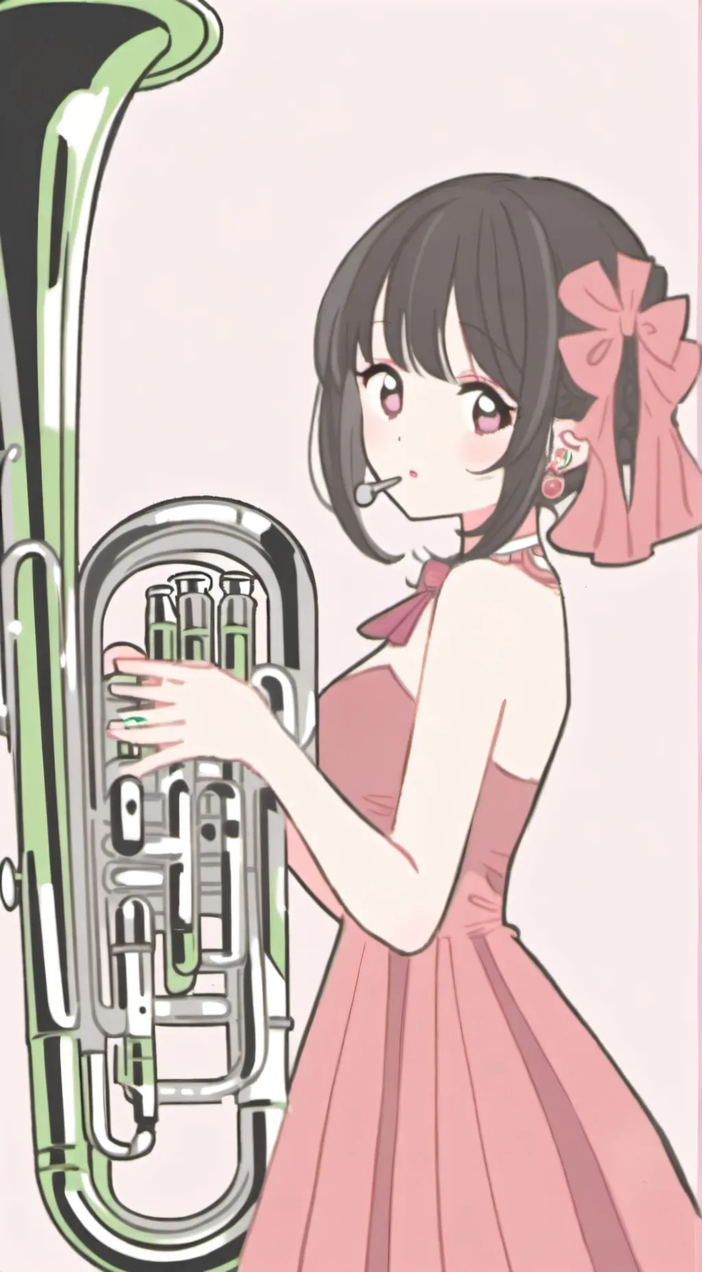 ai character: Freaky euphonium background
