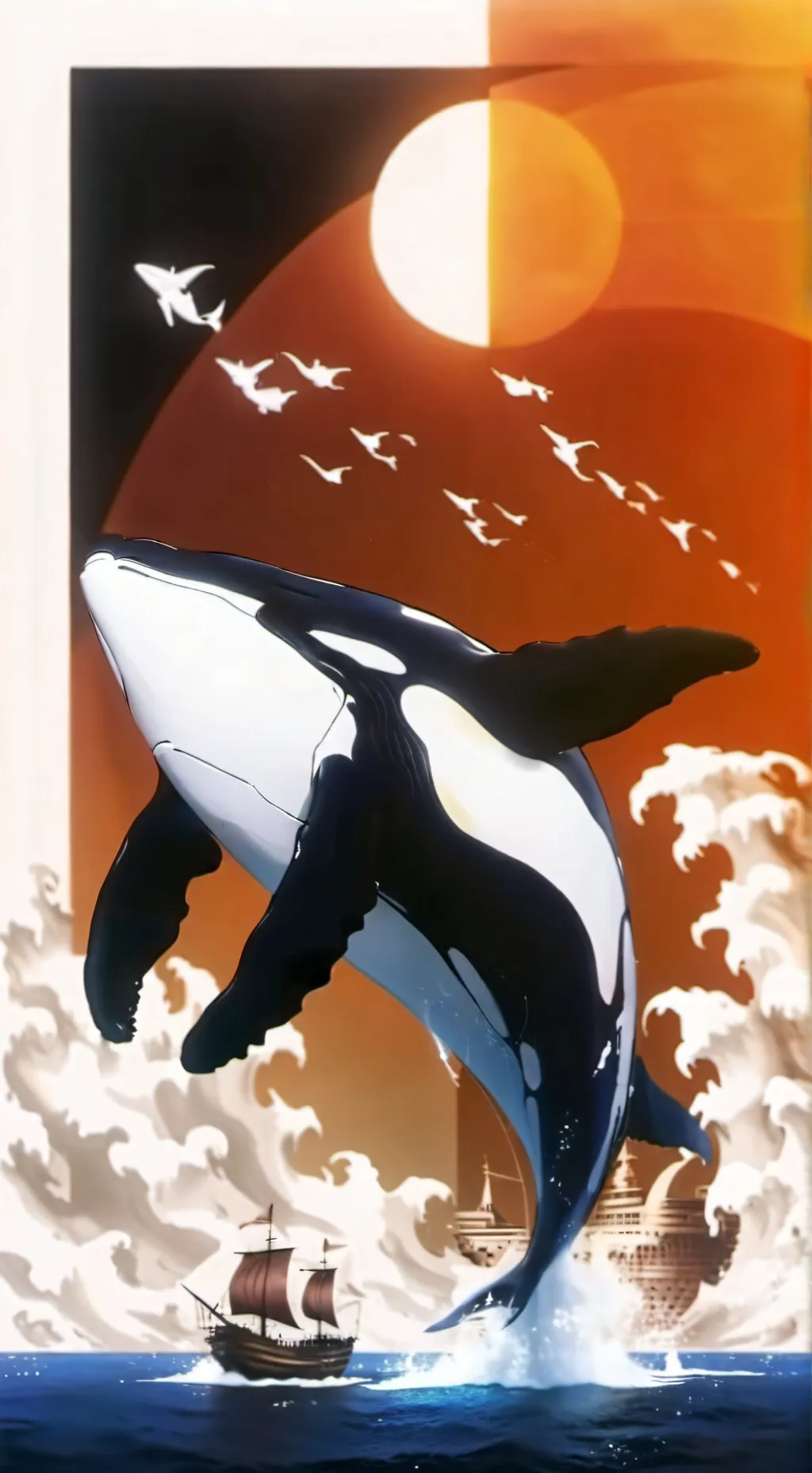 ai character: Titan Whale Man background