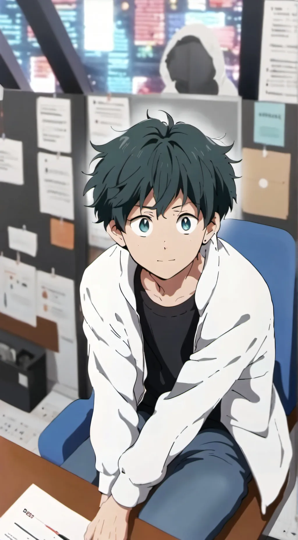 ai character: deku background