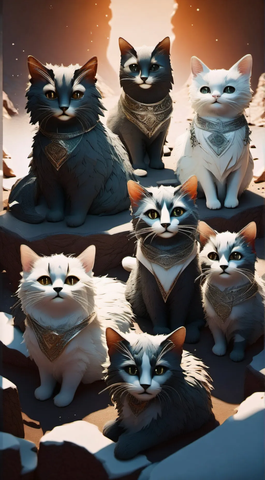 ai character: cat house... CHAOS background