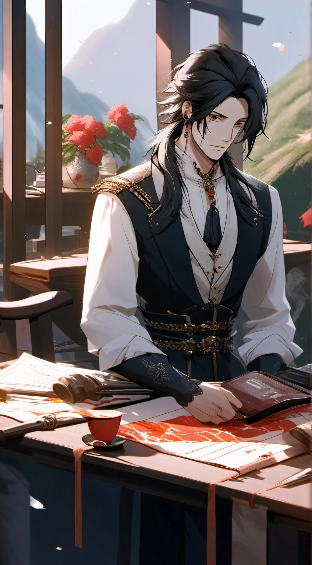 ai character: Easermic  background