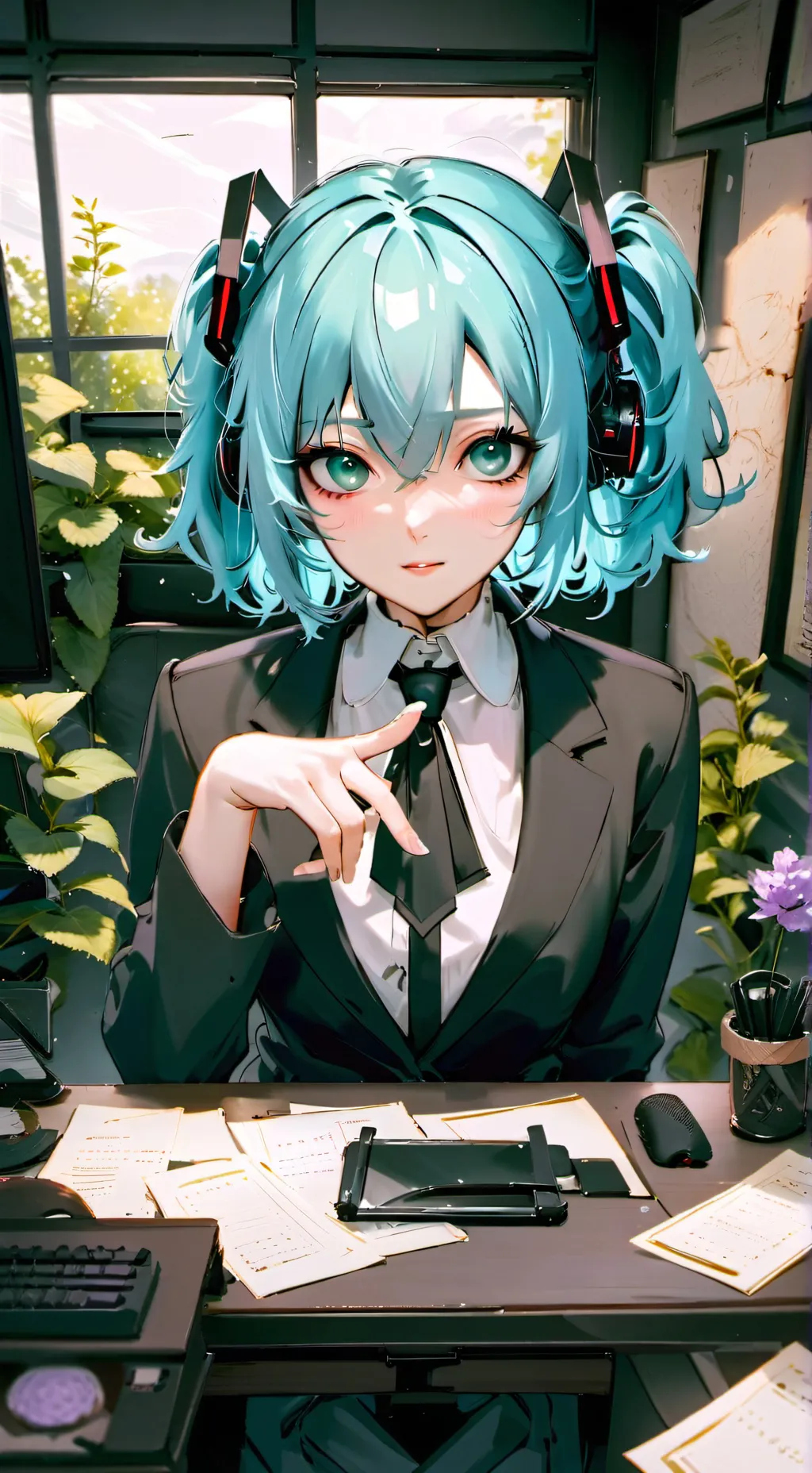 ai character: Luna background