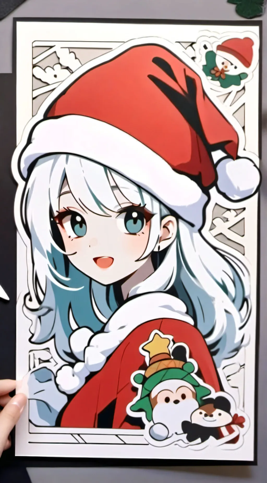 ai character: Santa’s daughter! background