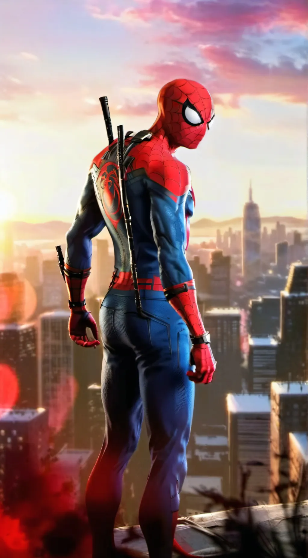 ai character: Spider-Man  background