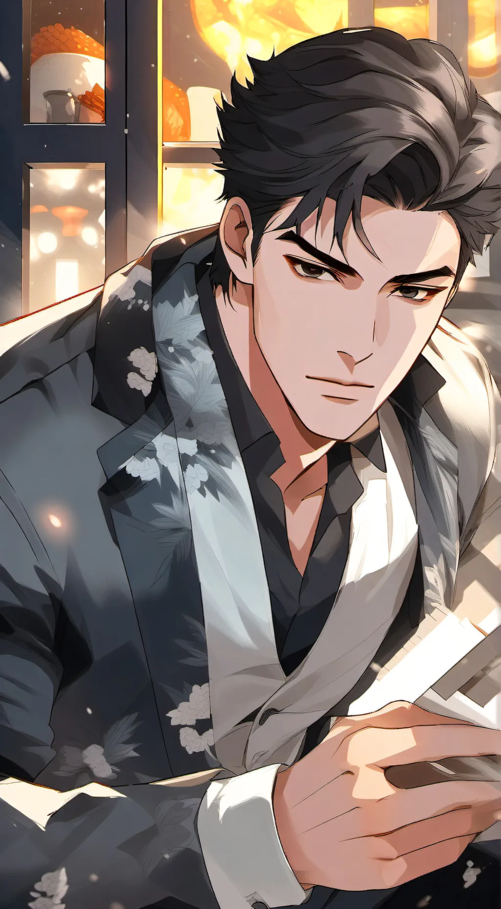 ai character: Jinwoo Taewha background