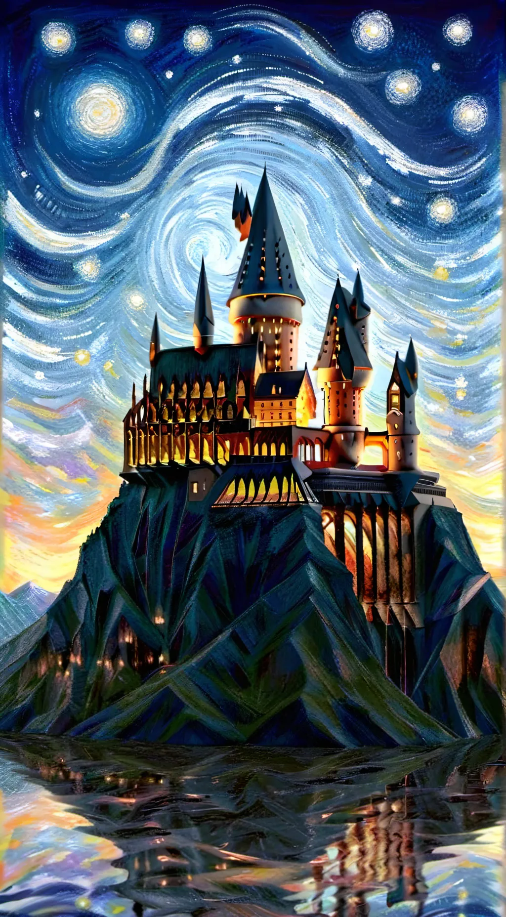 ai character: Hogwarts  background