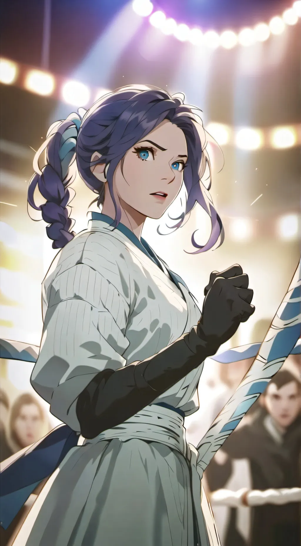 ai character: Nebula background