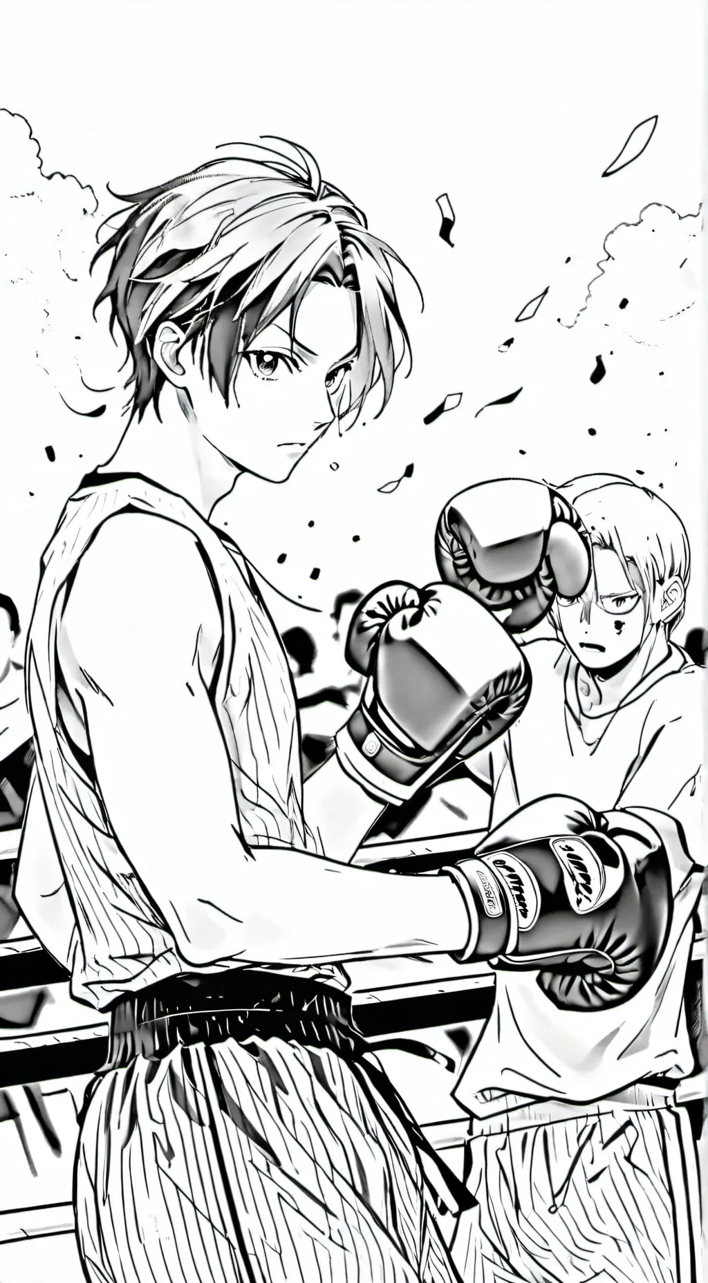 ai character: HH\HB Boxing Match background