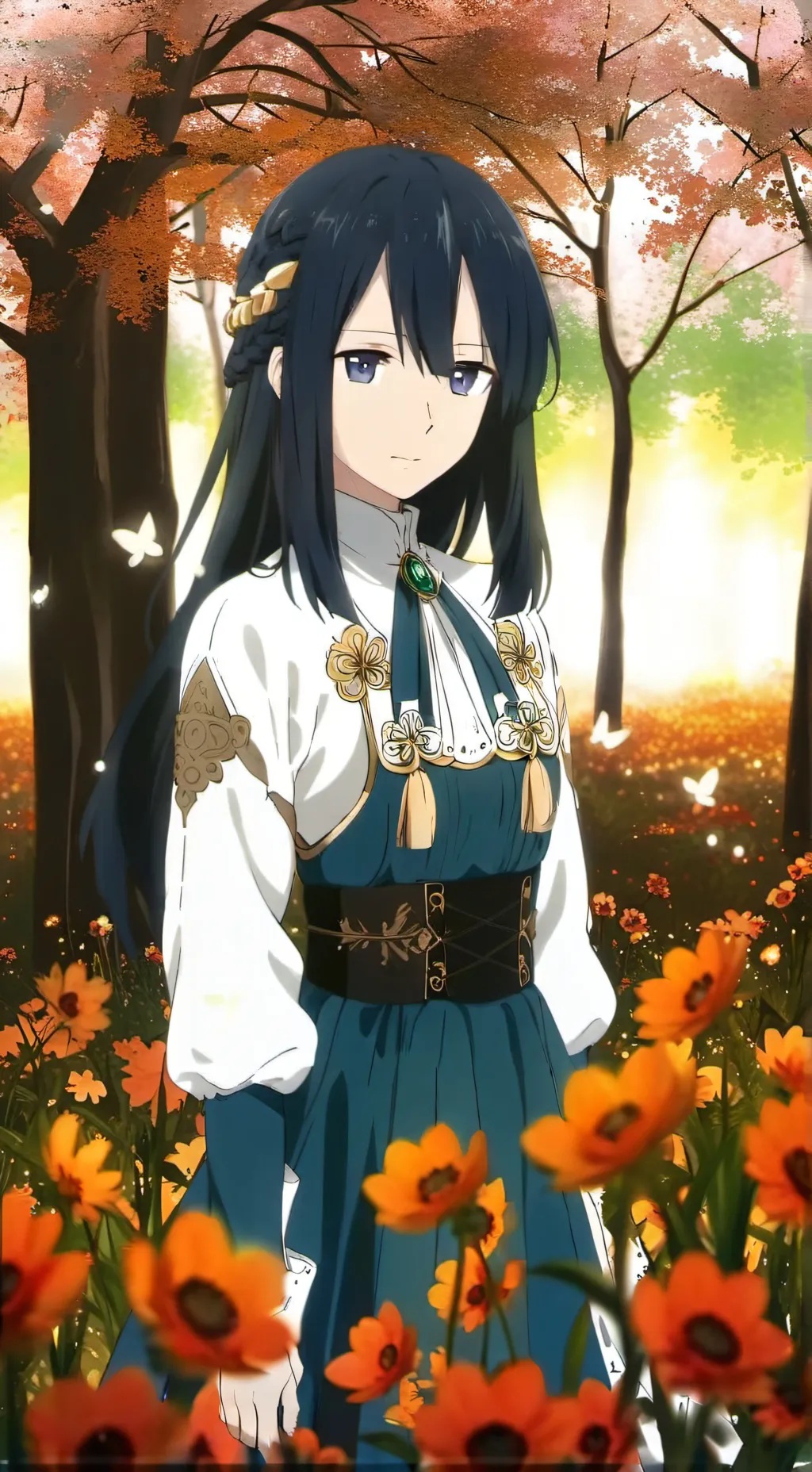 ai character: Сакура background