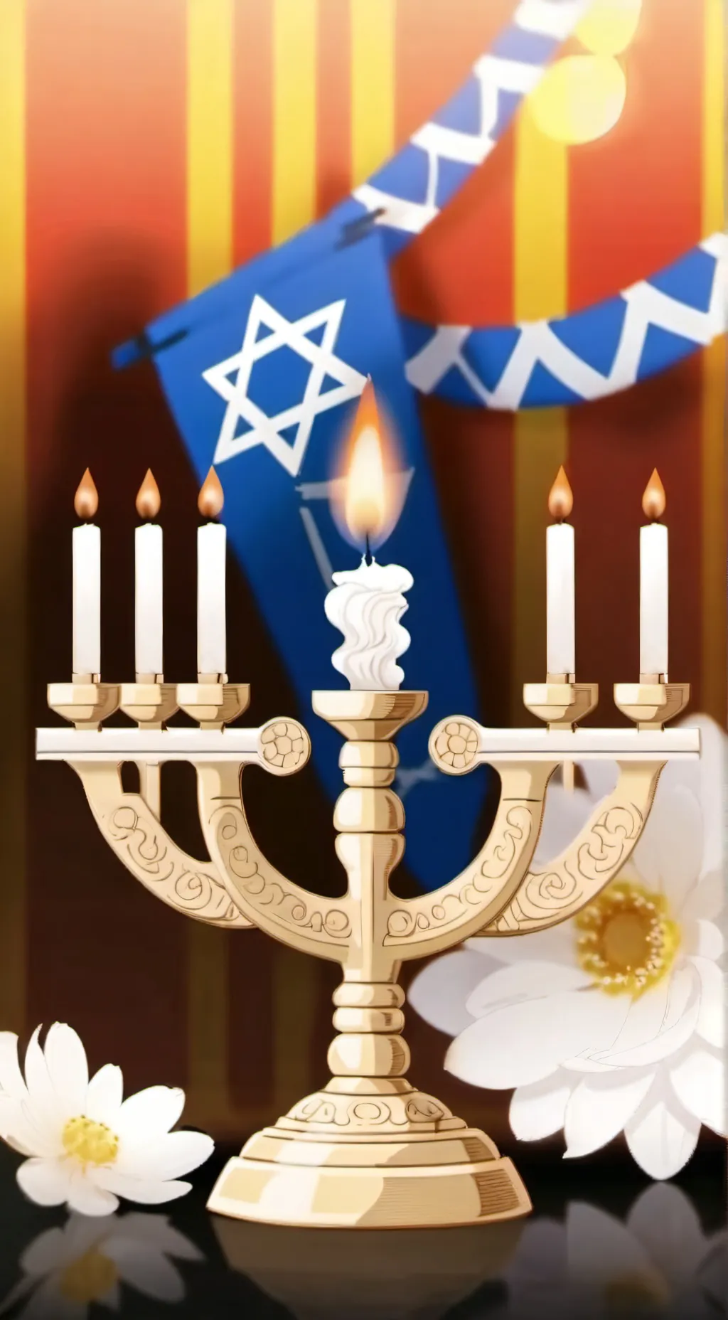 ai character: Sprunki Hanukkah  background