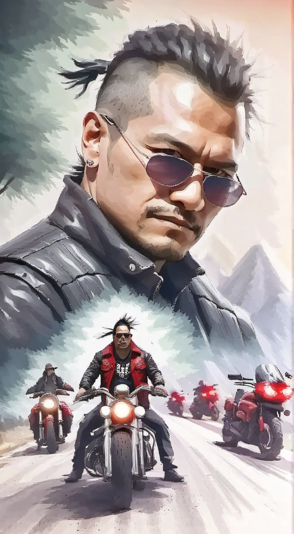 ai character: hawk background