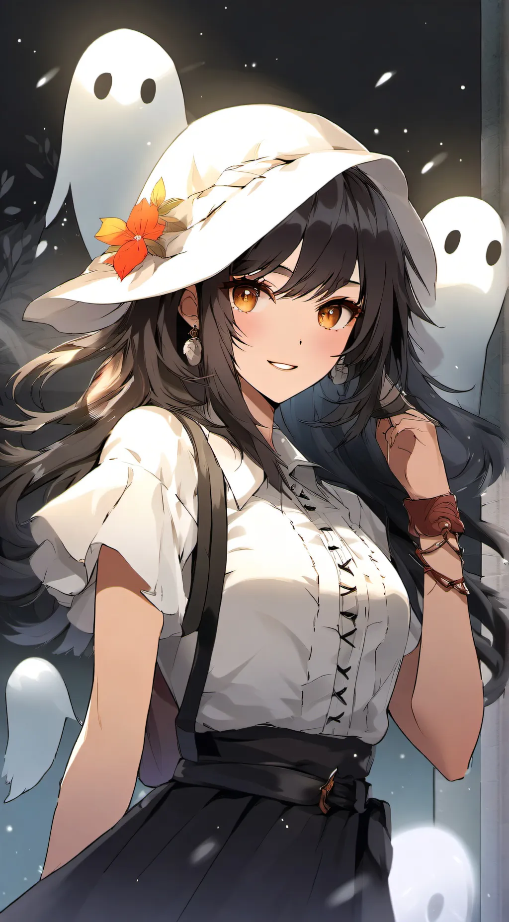 ai character: i ghost dowm cool background