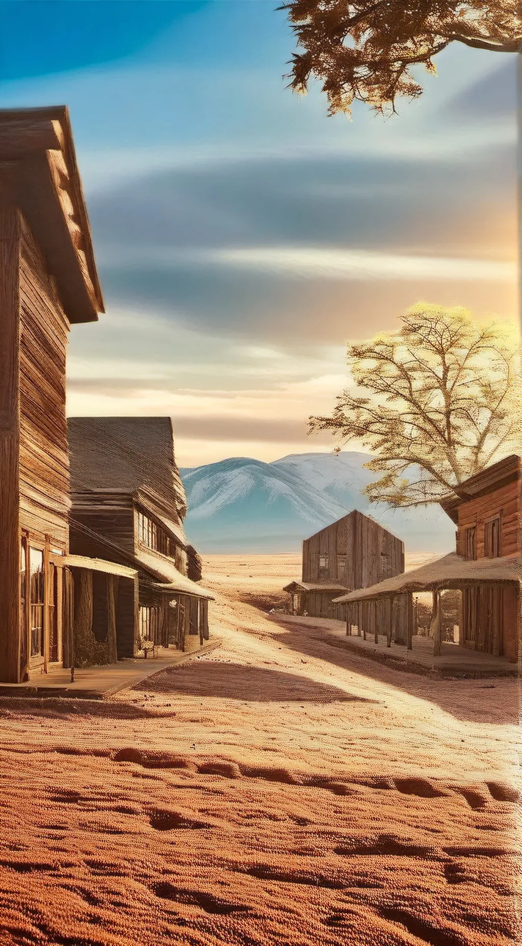 ai character: western story  background