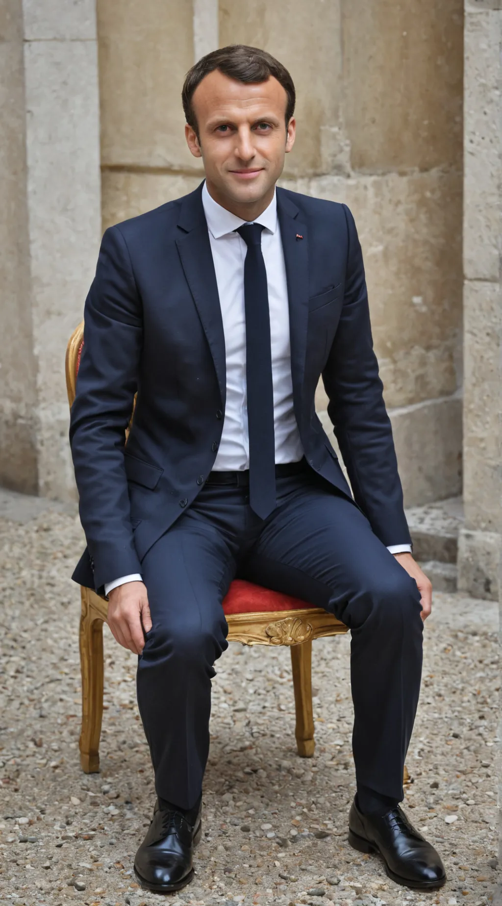 ai character: Emmanuel.Macron background