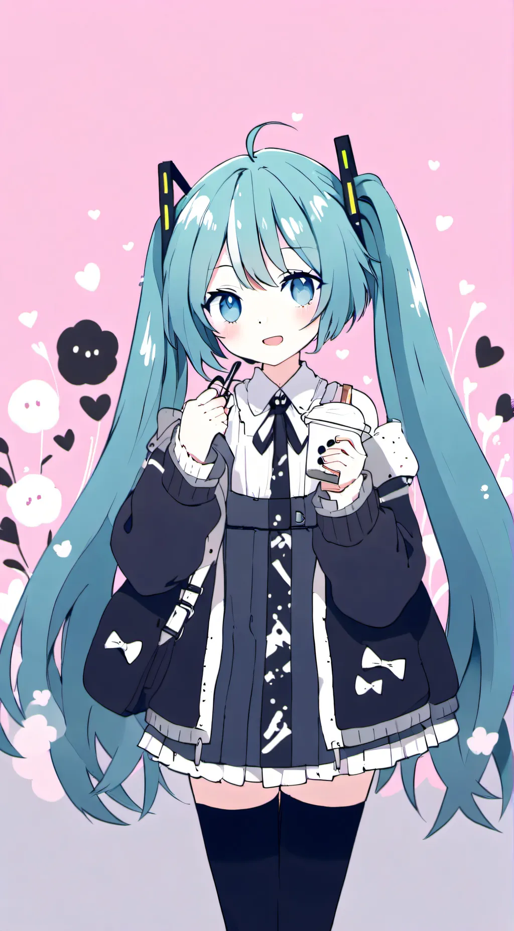 ai character: hatsune miku background