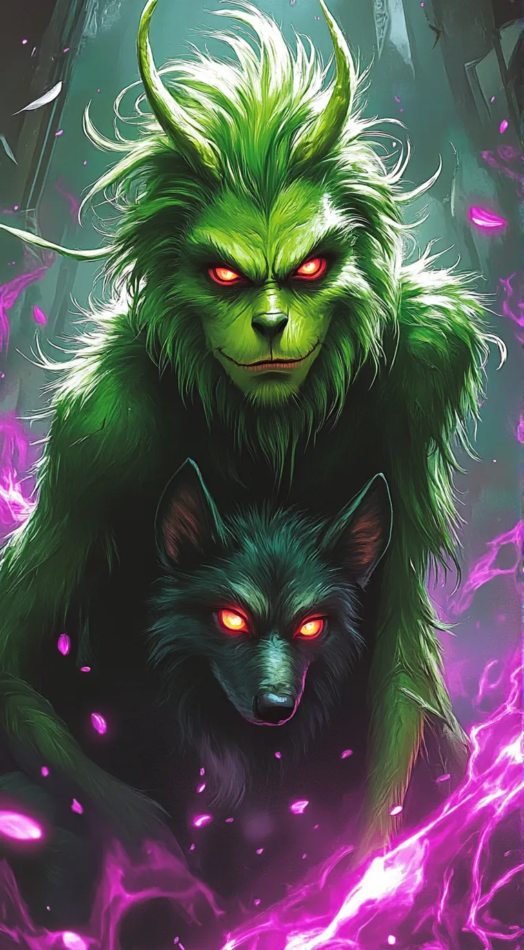 ai character: GRINCH background