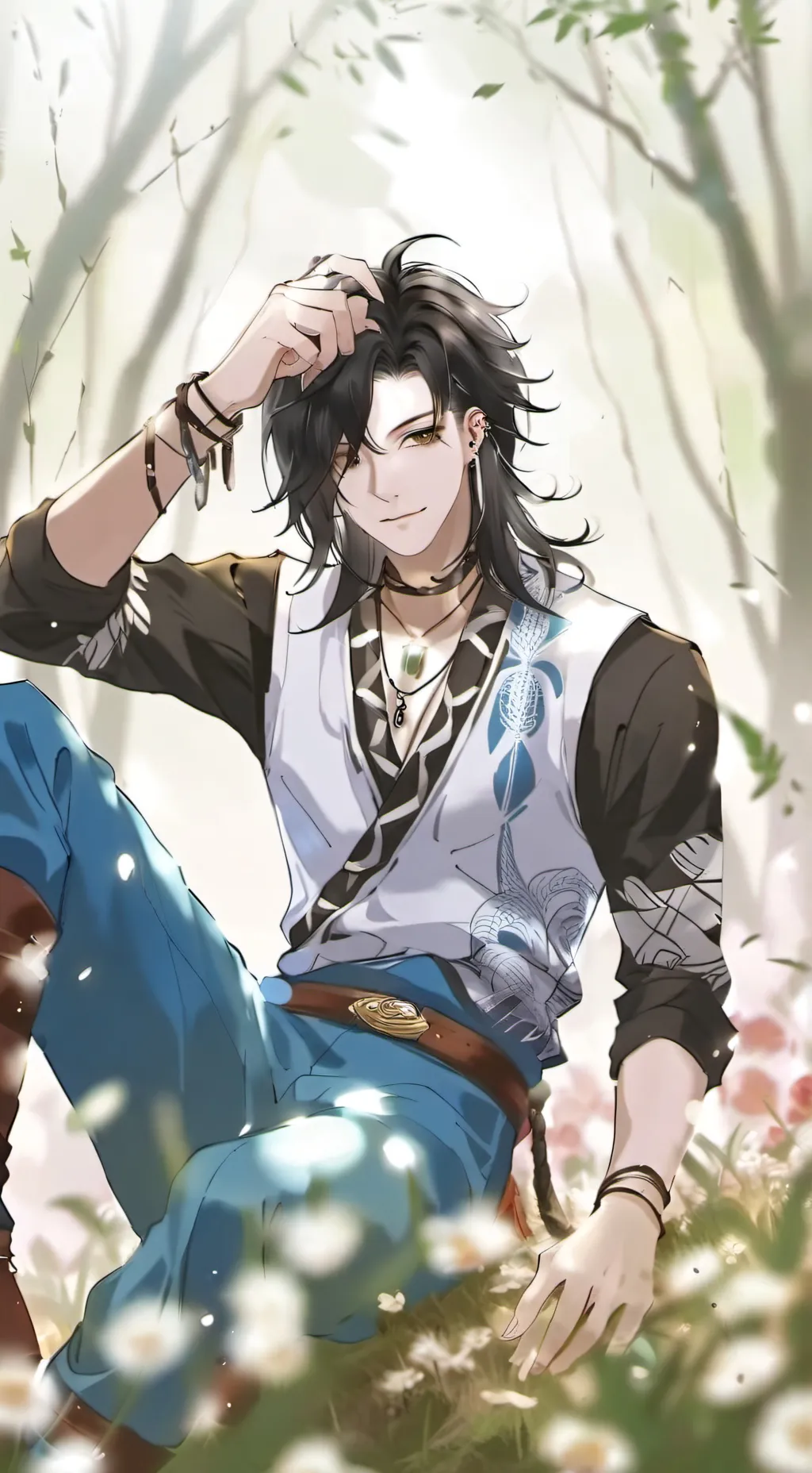 ai character: 🖤Chris🖤 background