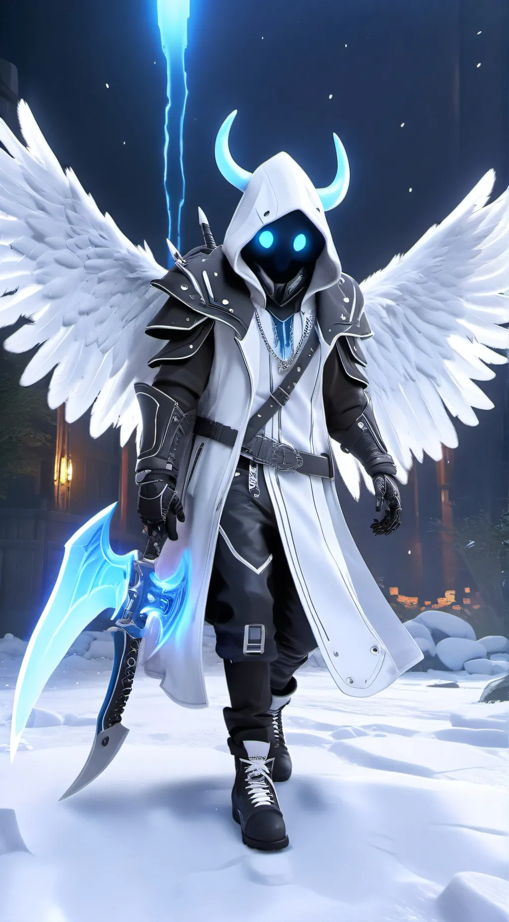 ai character: Frost spirt tds background