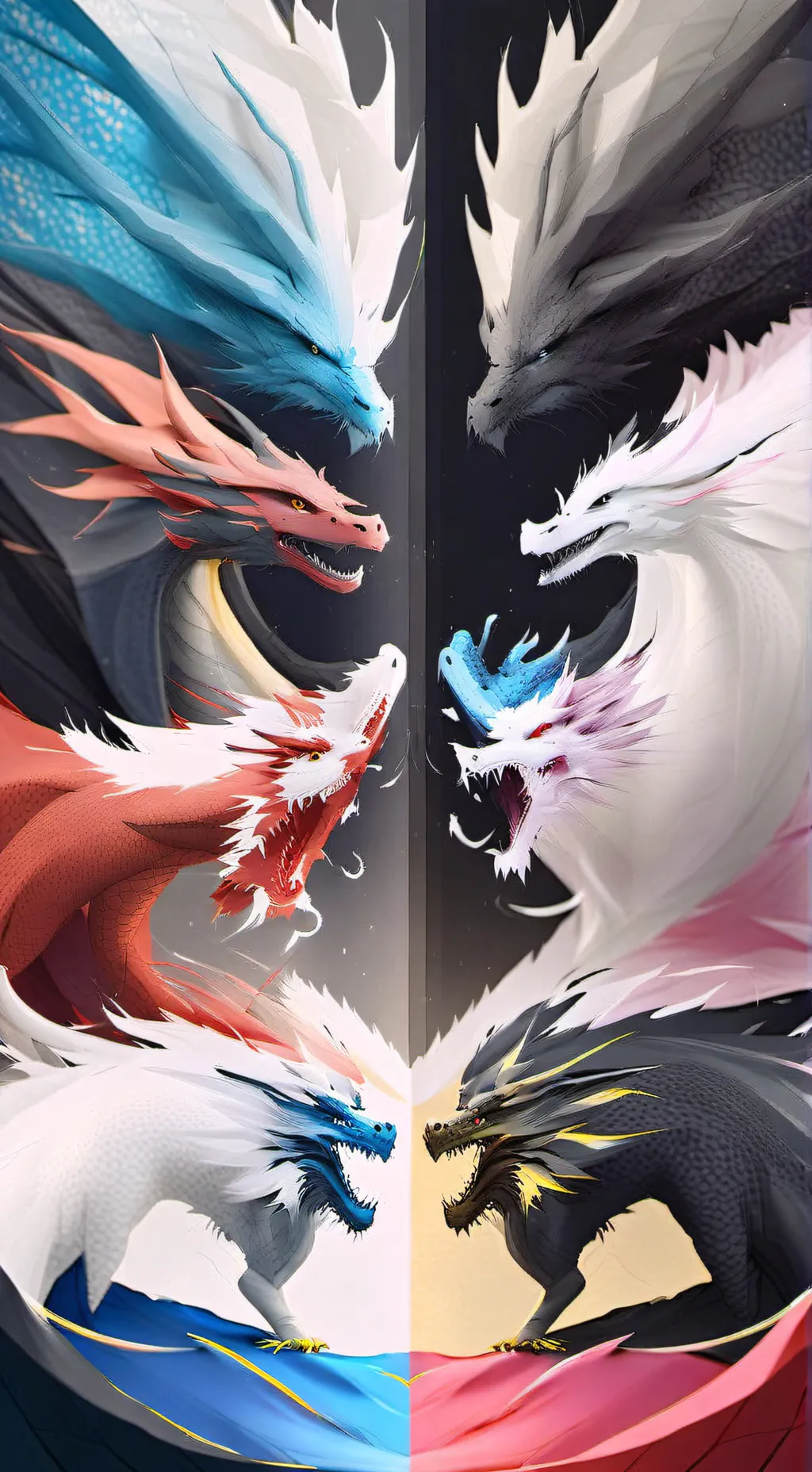 ai character: Gold winglet background