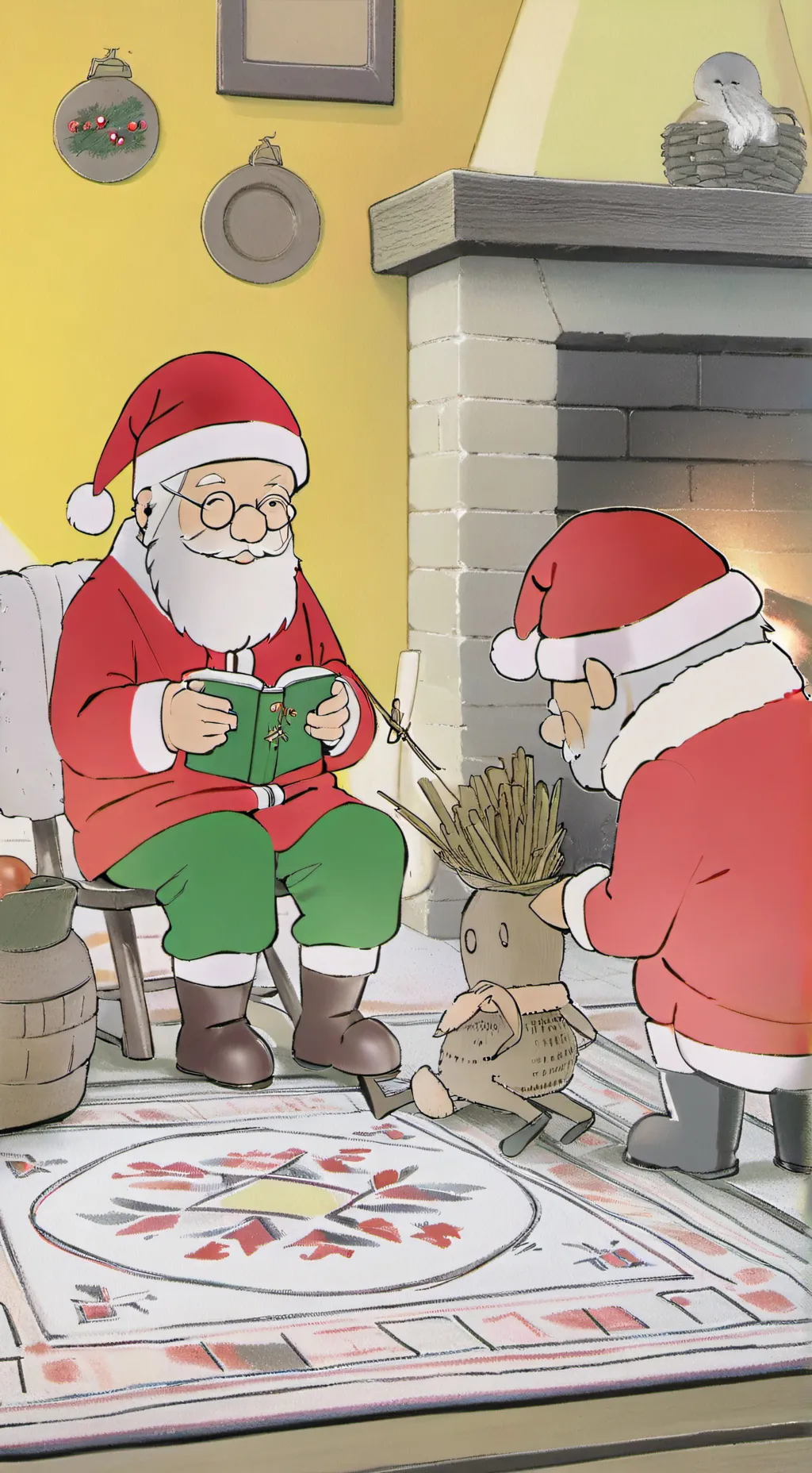 ai character: Thsc Christmas  background