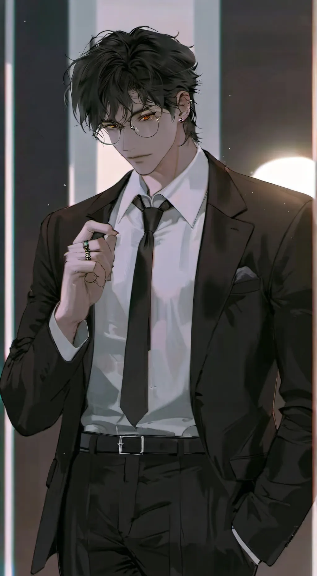 ai character: ♤Noah♤ background