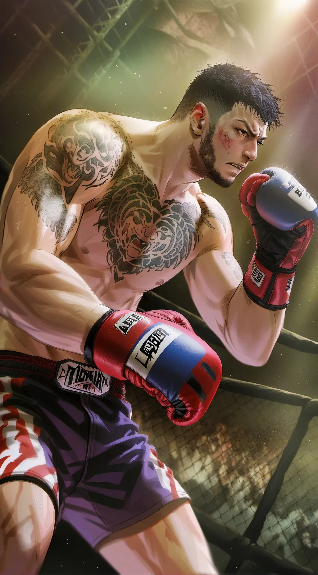 ai character: UFC  background