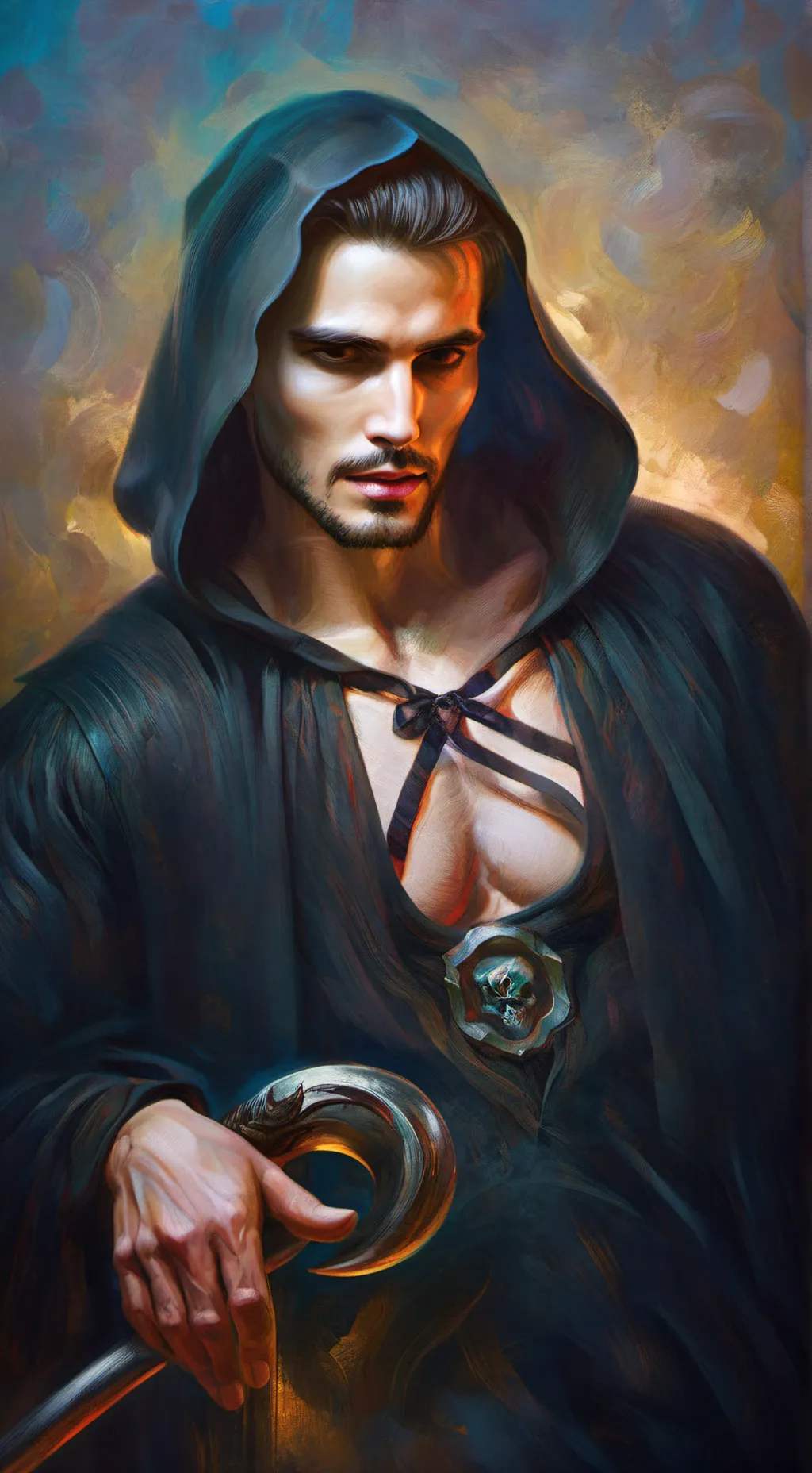 ai character: Grim Reaper background