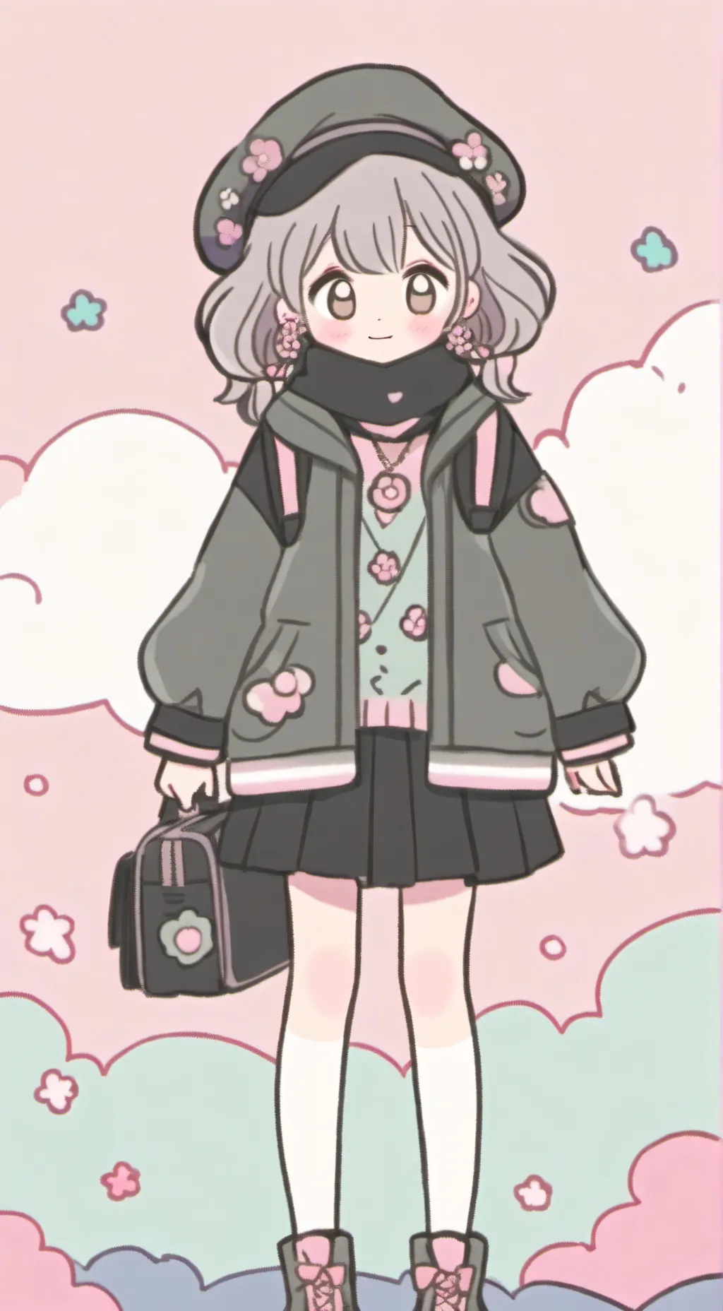 ai character: MHA concert background