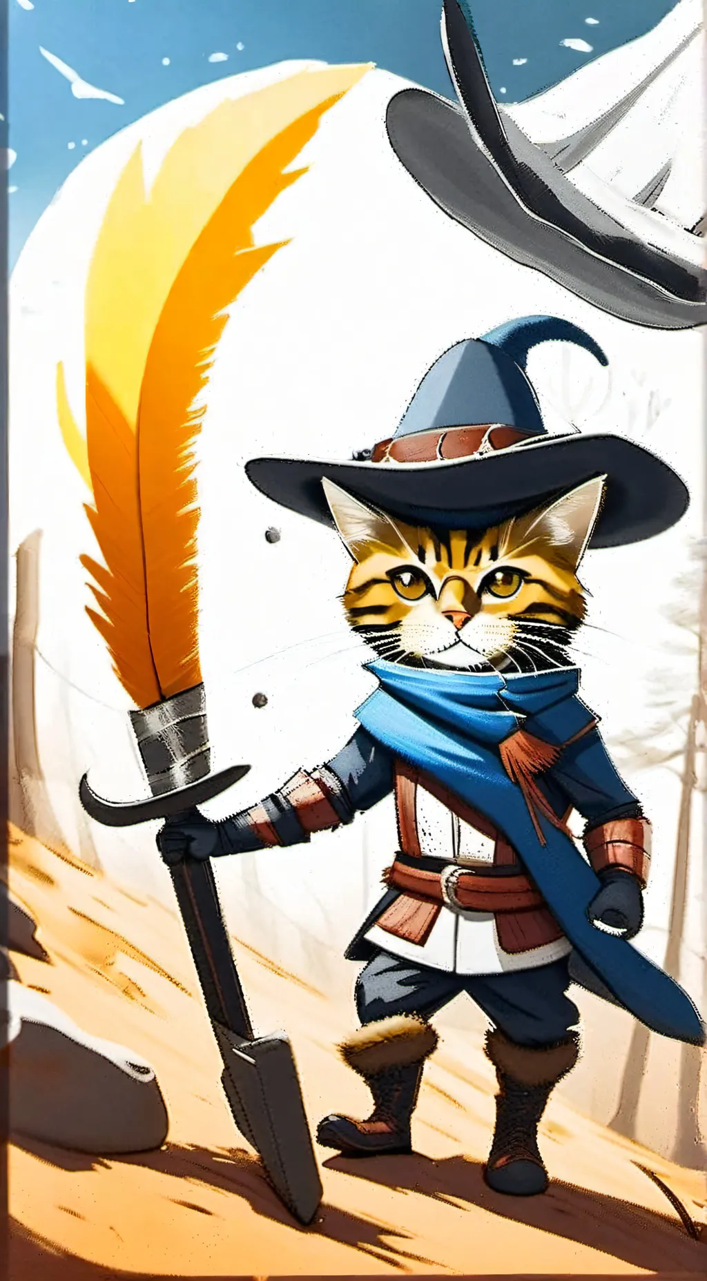 ai character: El gato con botas background