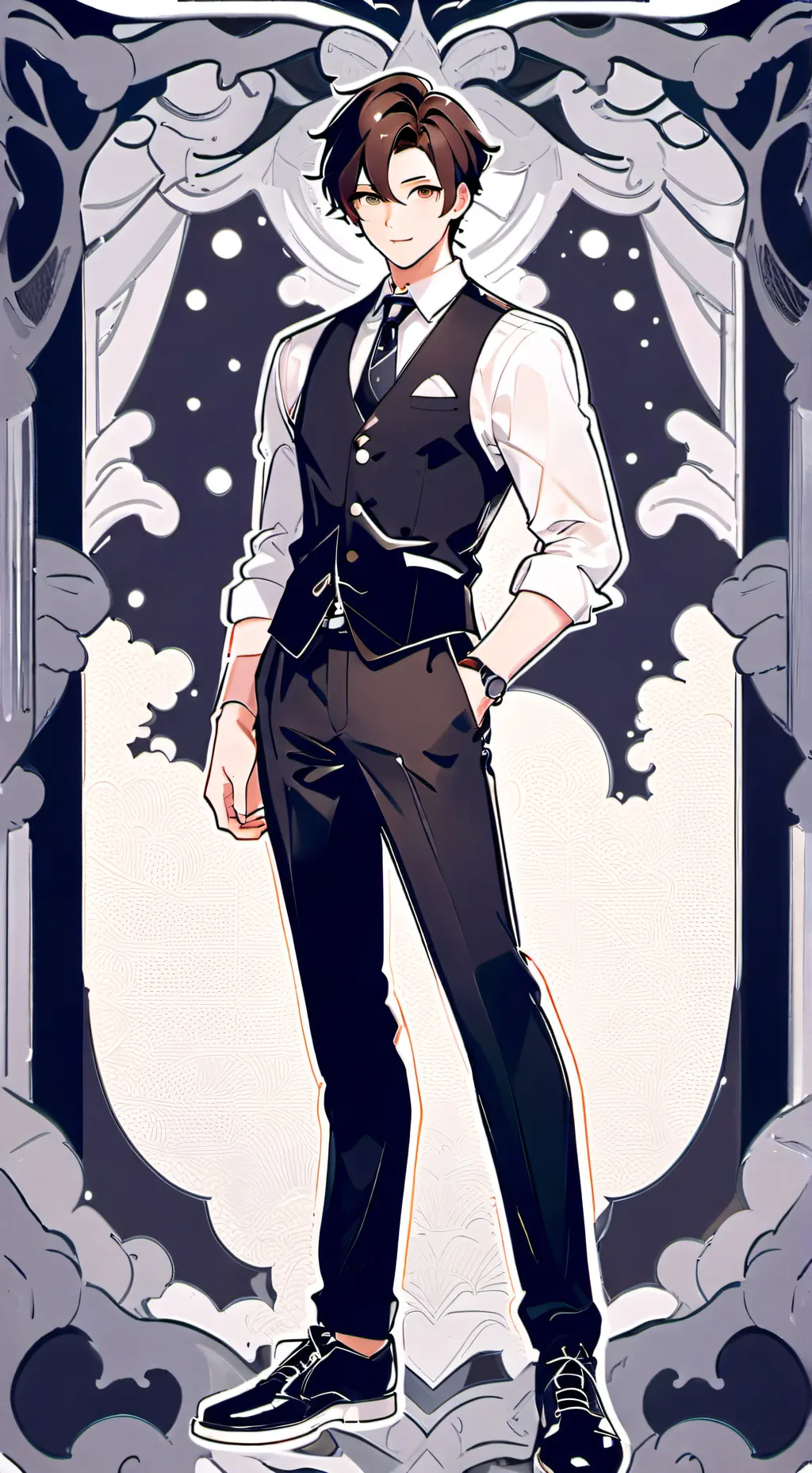 ai character: Devan Ligunour  background