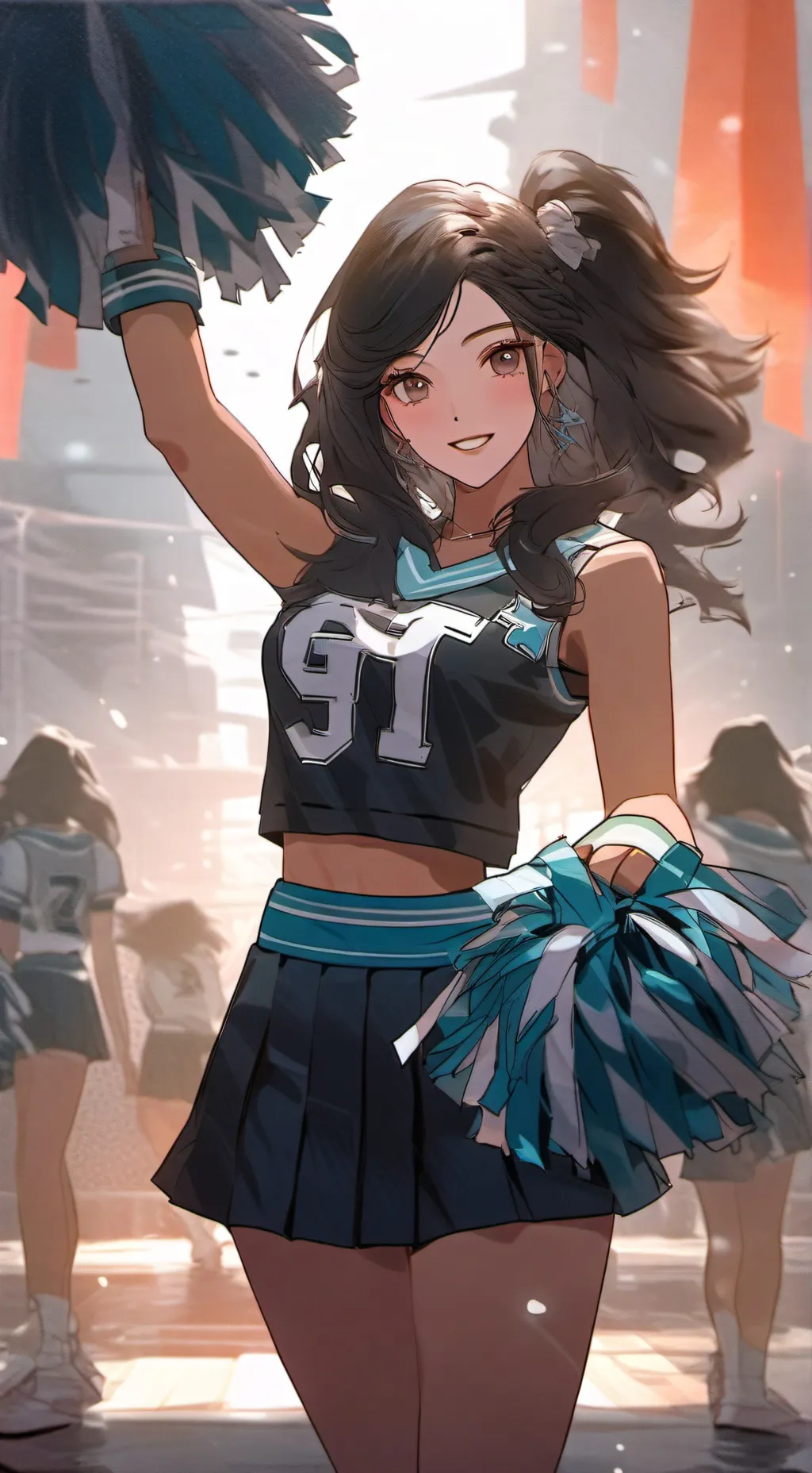 ai character: Cheerleader background