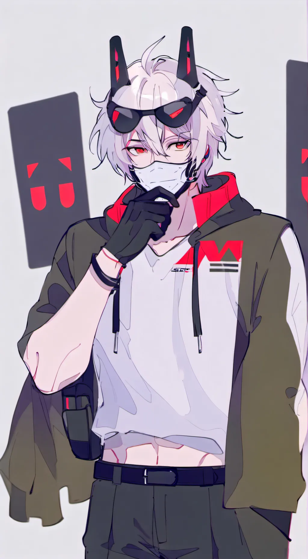 ai character: ginger background